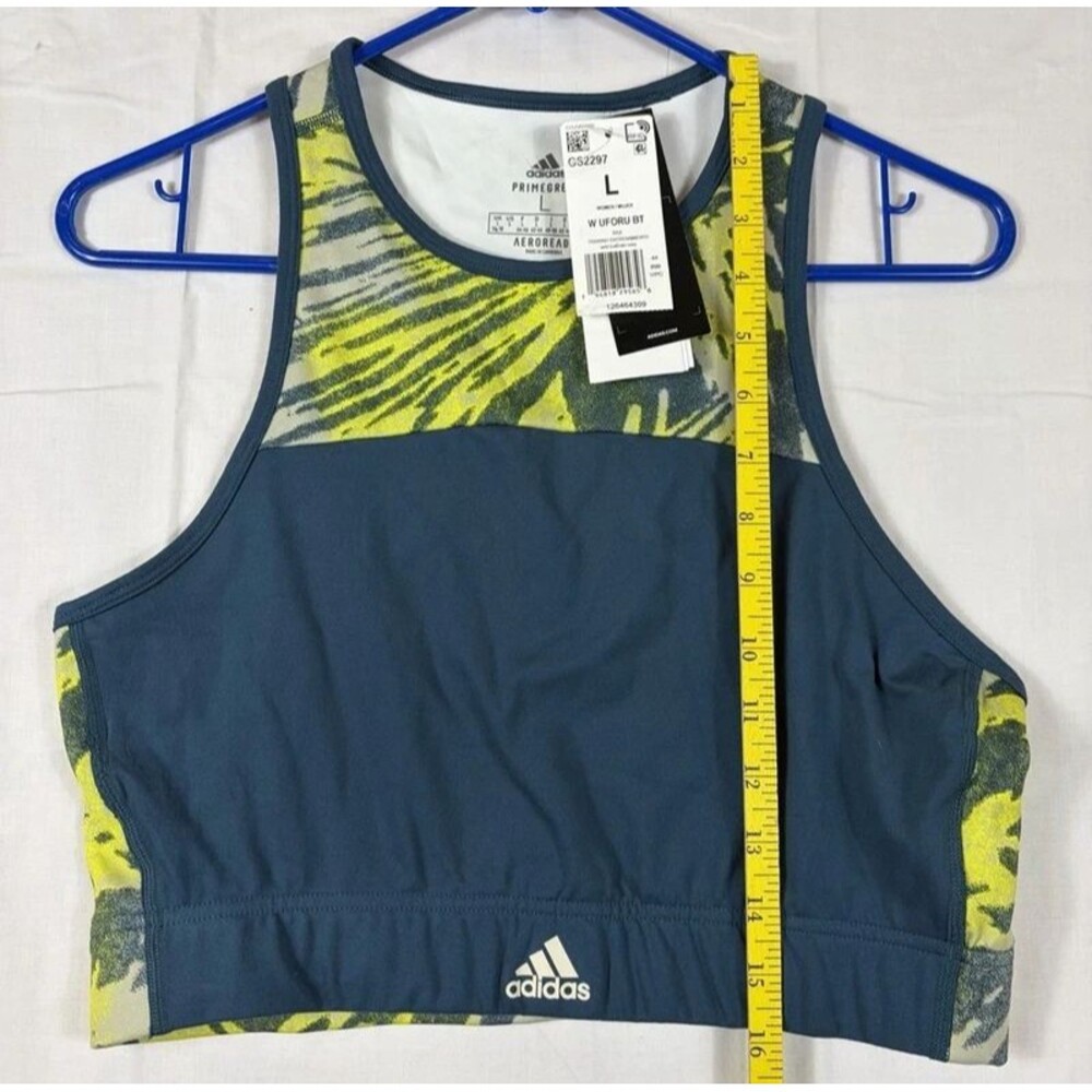 Adidas Primegreen Aeroready Zoe Saldana Sports Training Bra Women’s Large NWT - Picture 7 of 7